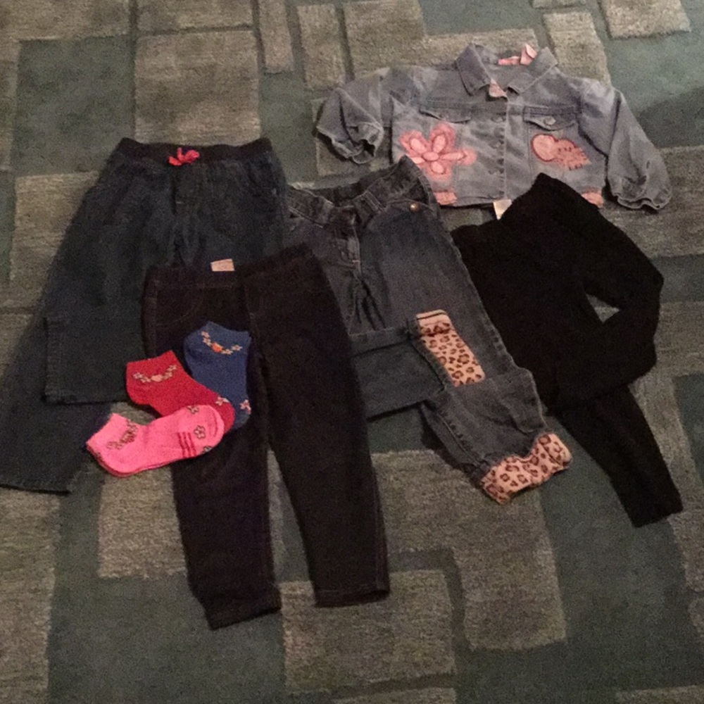 8pc baby girl 2T-4T pants